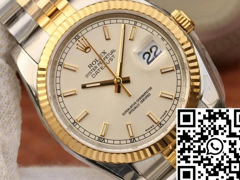 Factory Rolex Yellow Datejust AR 116233 36MM Gold 0318